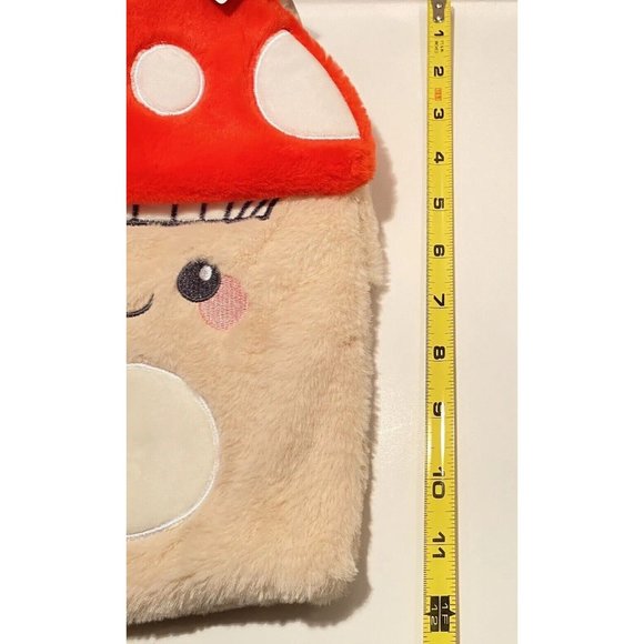 Mushroom Hot Water Bottle Cute Soft Fuzzy Plush Warm Water Bag Heat Relief New - Picture 10 of 10